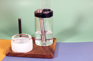 weed rolling set with ashtray and lighter stored on the rolling tray set