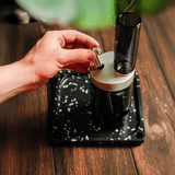 black glass bong