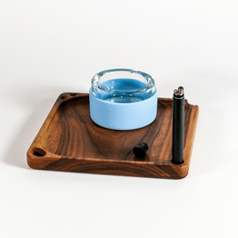 blue rolling tray set