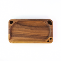 mini wooden rolling tray