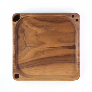 large wooden rolling tray