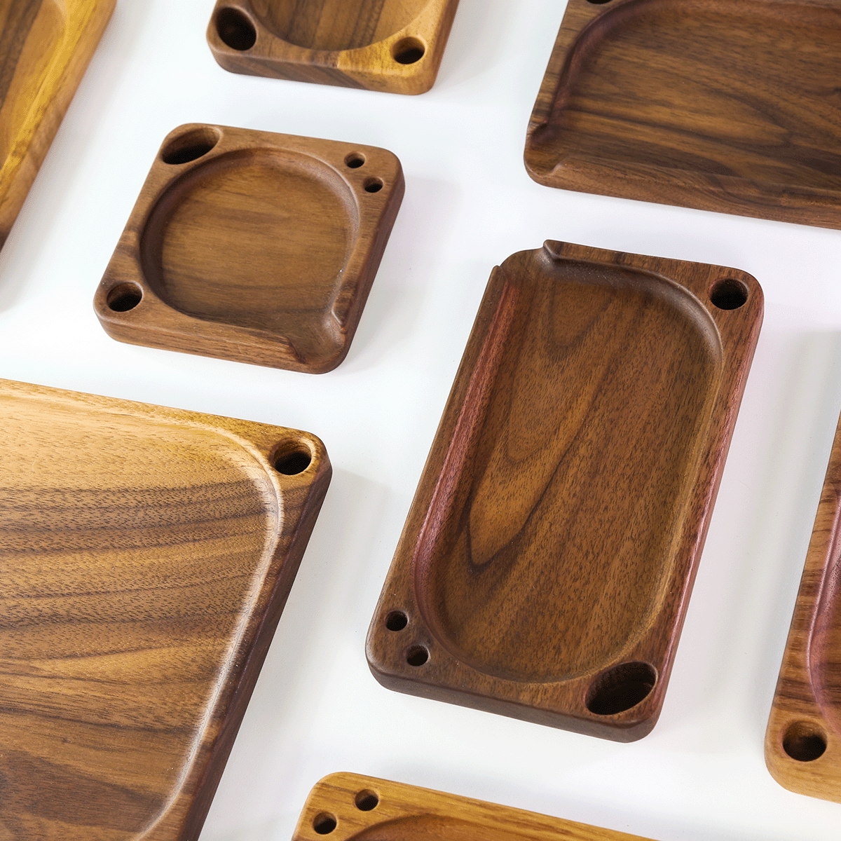 wooden rolling trays